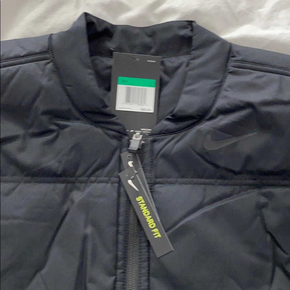Nike Mens Size Synthetic Filled Reverse Vest Black - Picture 2 of 2